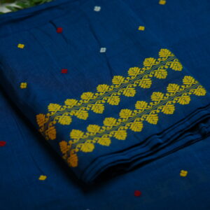 Handcrafted Masrised Cotton Sador Mekhela with unstitched Blouse piece