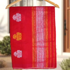 Handcrafted Kesapat Cotton Sador Mekhela with unstitched Blouse piece