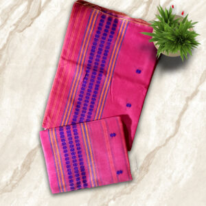 Handcrafted Silk Cotton Sador Mekhela with unstitched Blouse piece