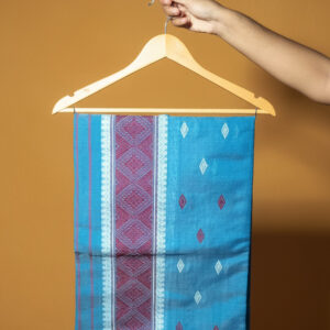 Handcrafted Nunee Cotton Sador Mekhela with unstitched Blouse piece