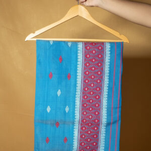 Handcrafted Nunee Cotton Sador Mekhela with unstitched Blouse piece