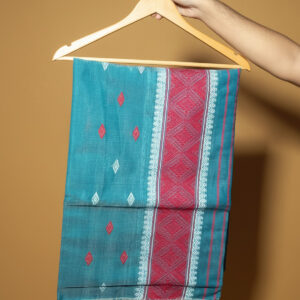 Handcrafted Nunee Cotton Sador Mekhela with unstitched Blouse piece