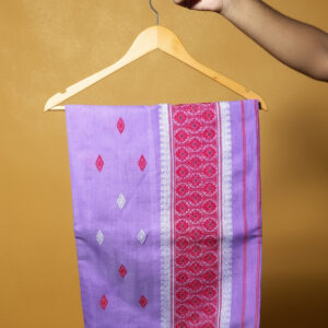 Handcrafted Nunee Cotton Sador Mekhela with unstitched Blouse piece