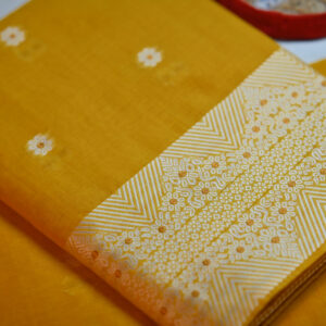 Cotton sador mekhela (fix pari) set