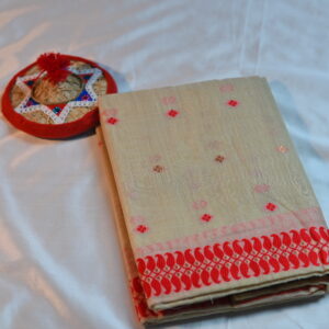 Bihu special muga cotton sador mekhela