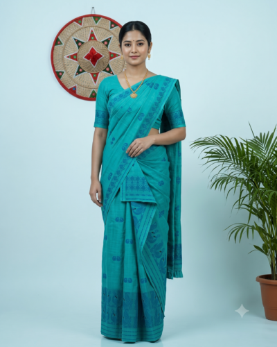 Handmade Kesapat Cotton Sador Mekhela