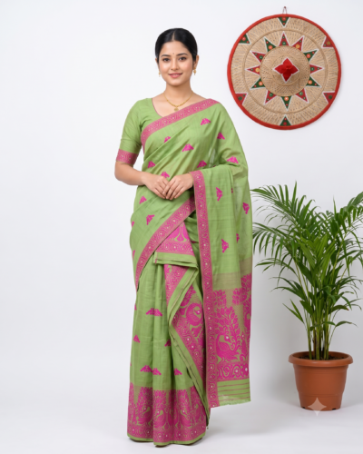 Handmade Kesapat Cotton (Self Border)